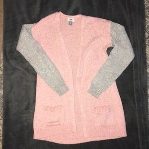 Old Navy Pink and Grey Cardigan